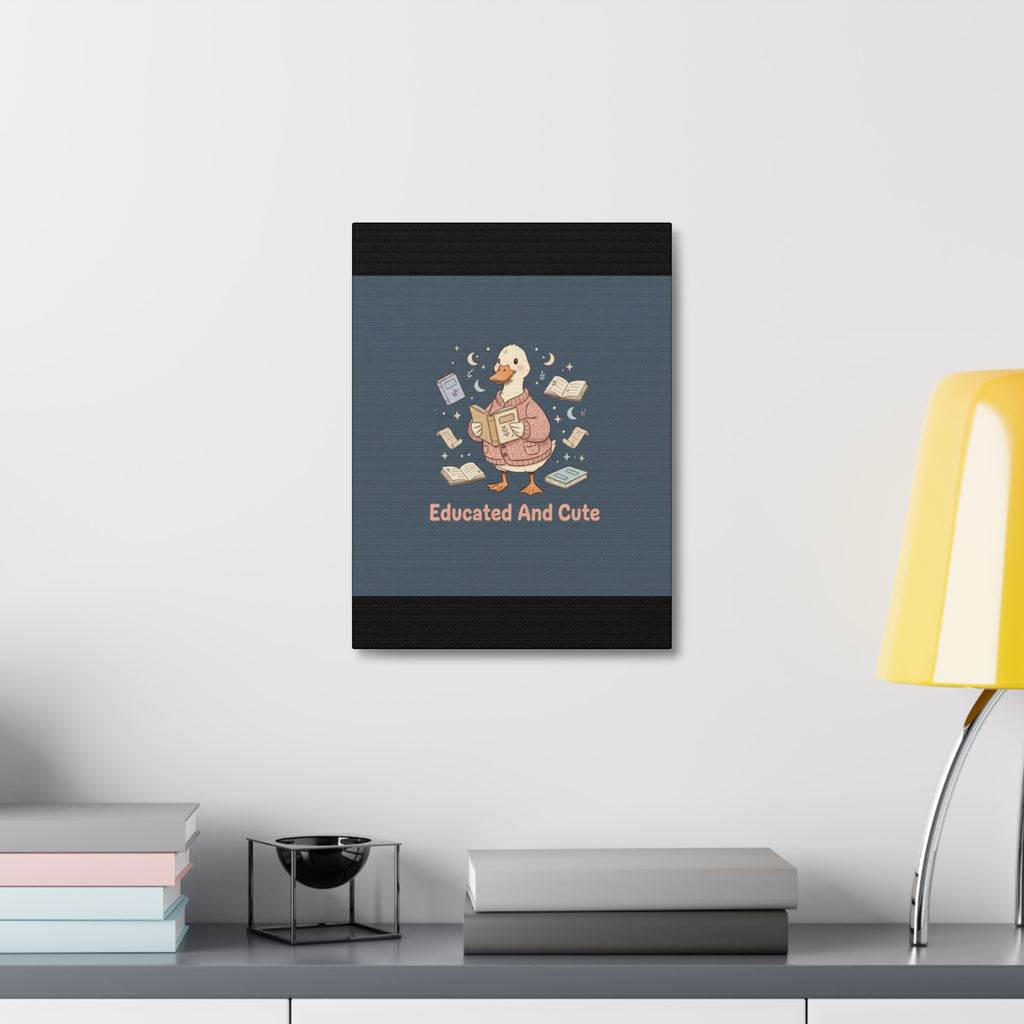 educated and cute Canvas