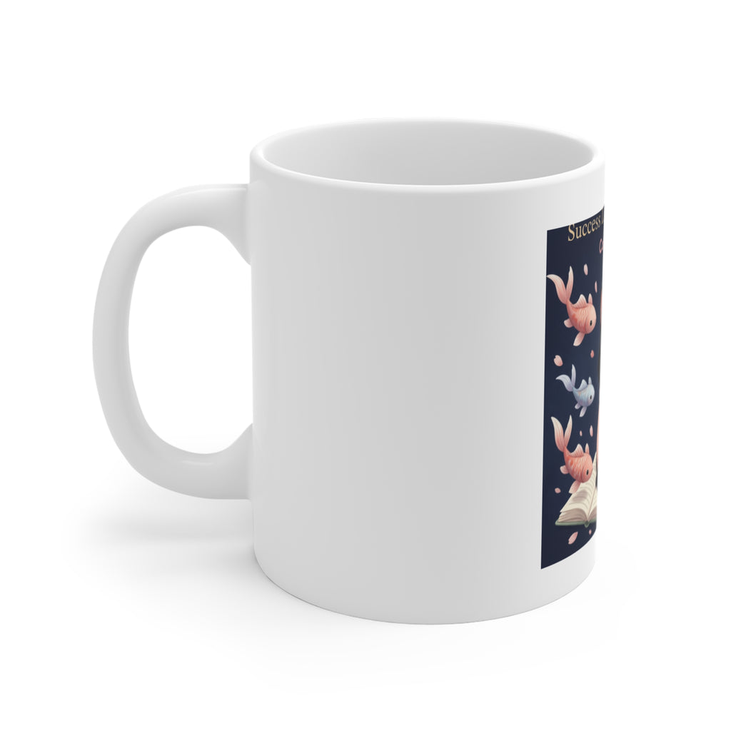 Black Cat Mug 11oz – Success Looks Good on You Campus Dreams