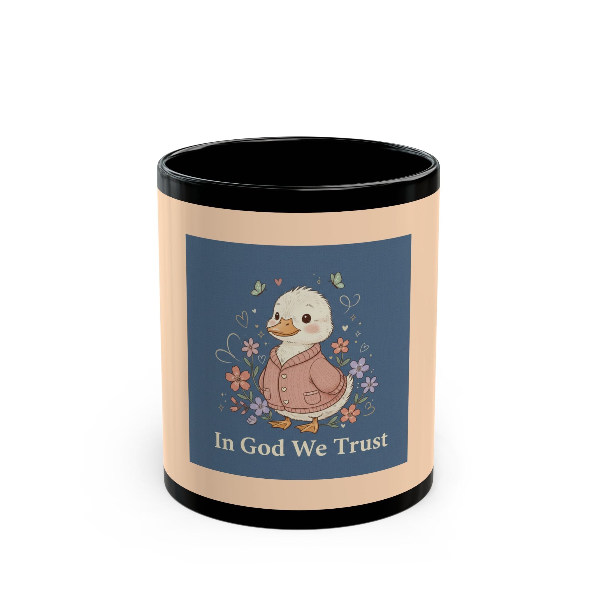 Duck Black Mug 11oz – In God We Trust