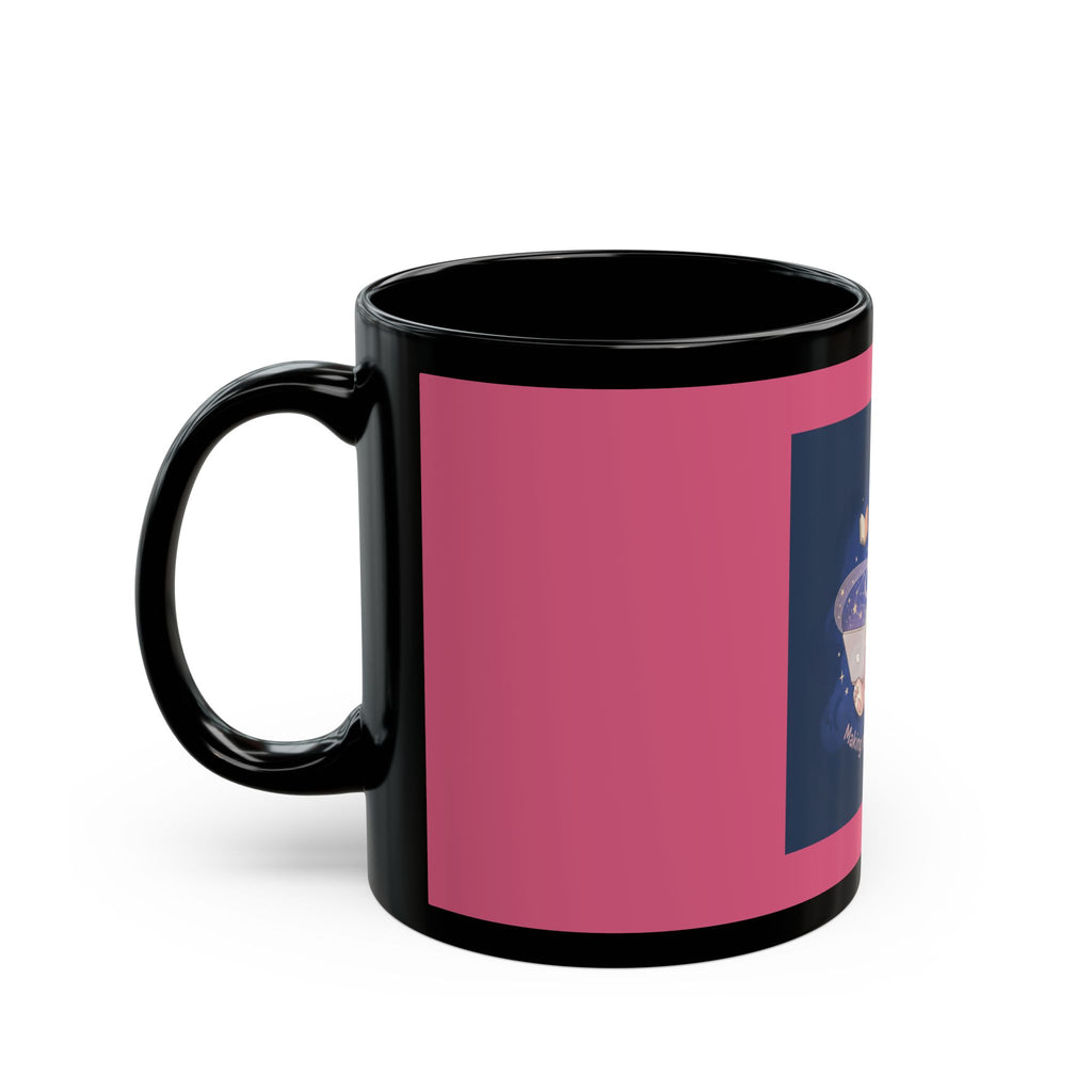 Rabbit Black Mug 11oz – Making My Dreams Happen