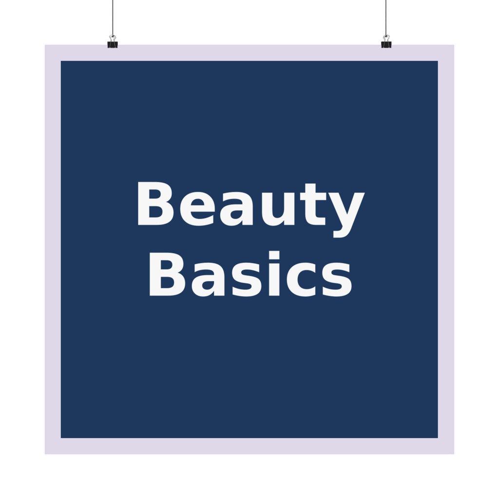 "Beauty Basics" Black Cat Poster | College Girl Gift | Fashion | KayKay Classics