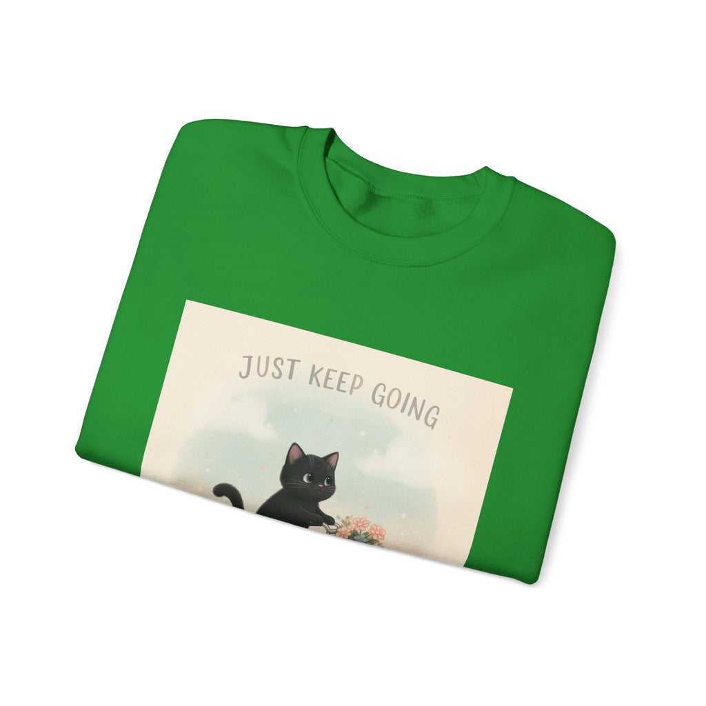 "Design" Black Cat Crewneck | College Girl Gift | Fashion | KayKay Classics