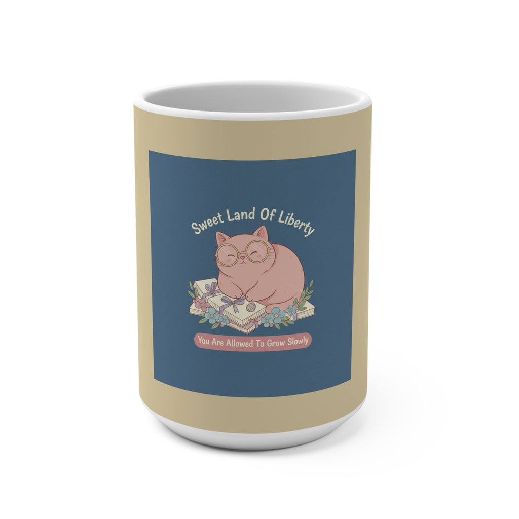 Cat Mug 15oz – Sweet Land of Liberty