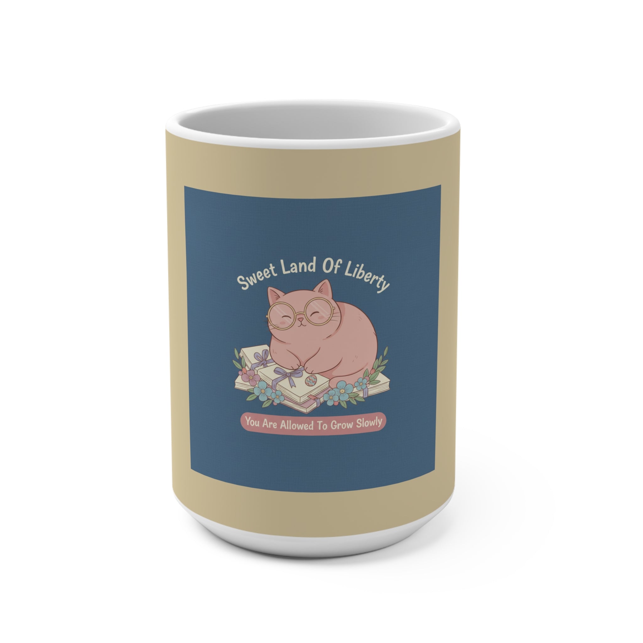 Cat Mug 15oz – Sweet Land of Liberty