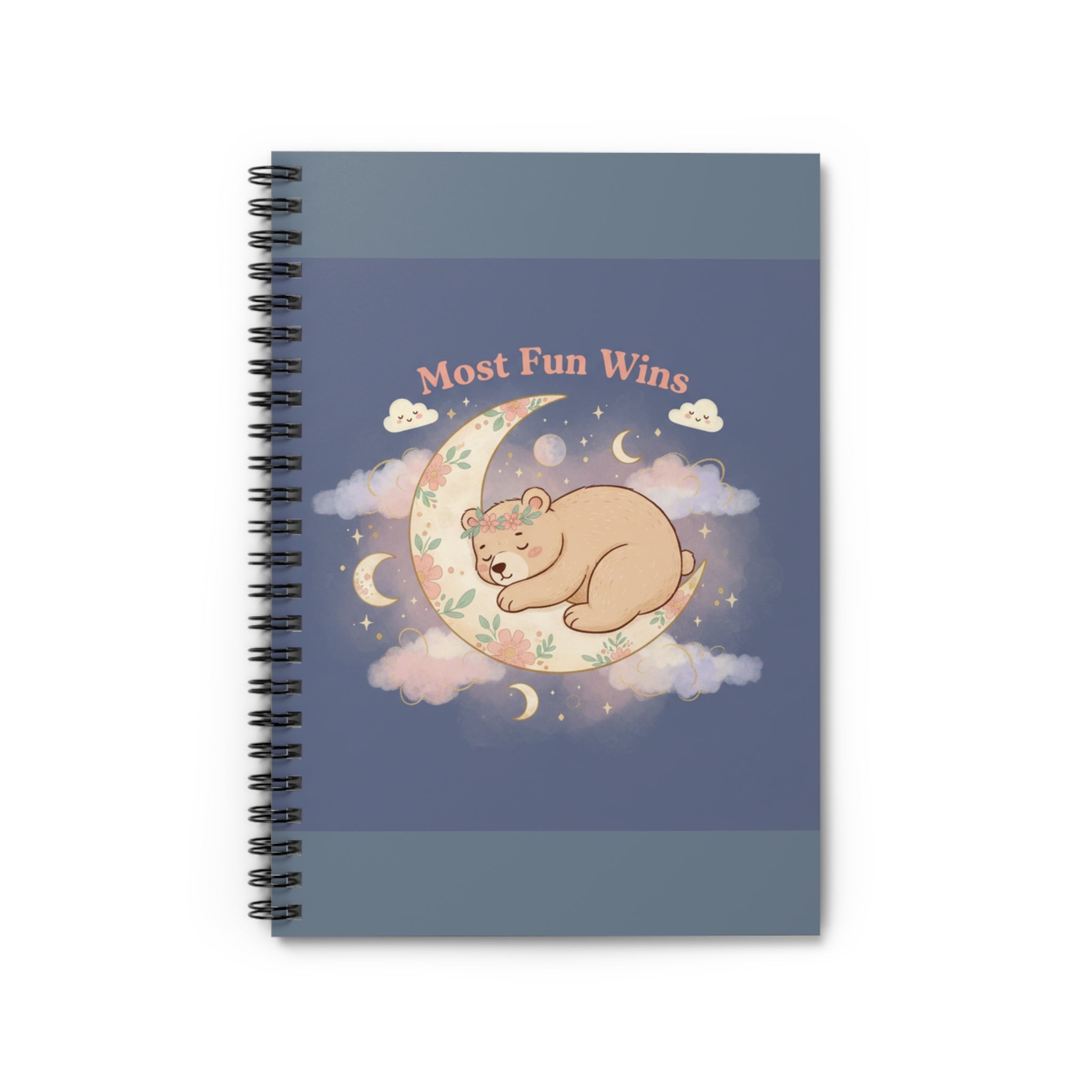 Bear Spiral Notebook – Most Fun Wins