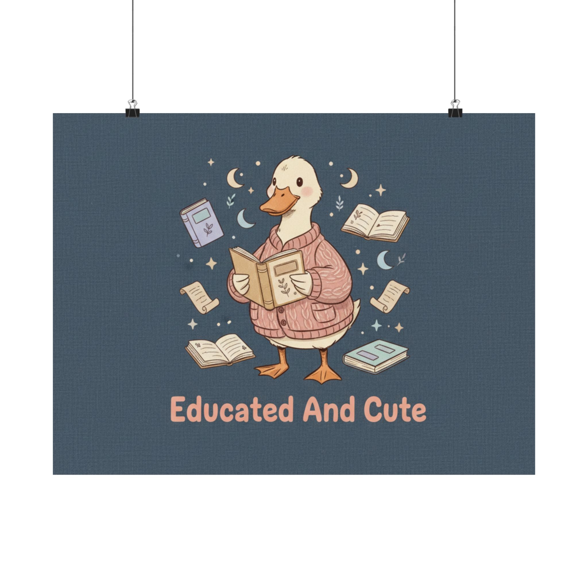 educated and cute Poster