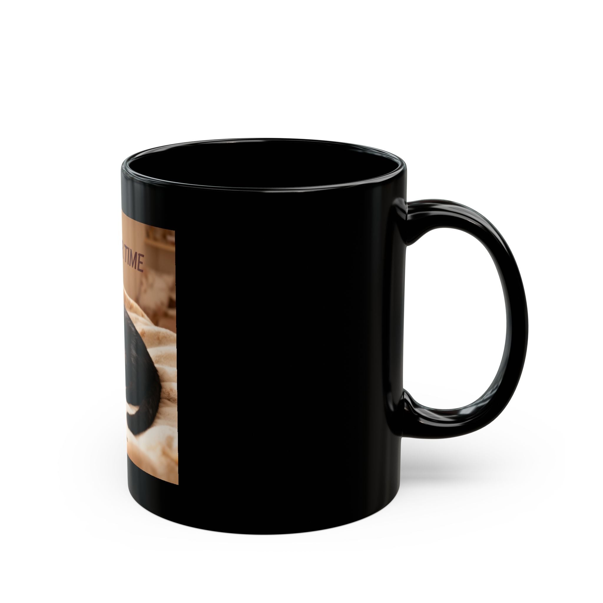 TAKE YOUR TIME Black Mug
