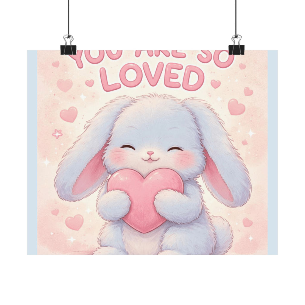 "YOU ARE SO LOVED" Black Cat Poster | College Girl Gift | Fashion | KayKay Classics