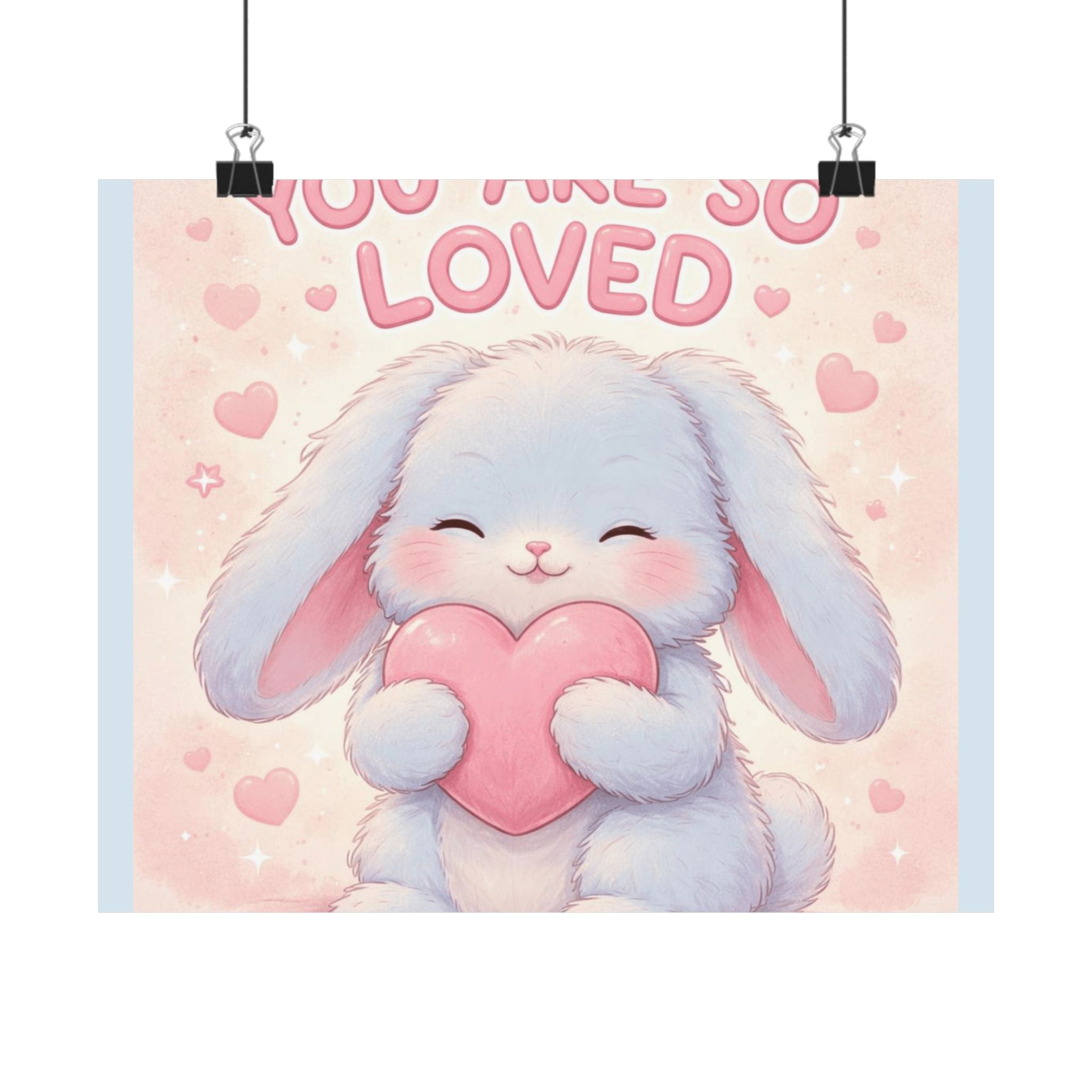 "YOU ARE SO LOVED" Black Cat Poster | College Girl Gift | Fashion | KayKay Classics