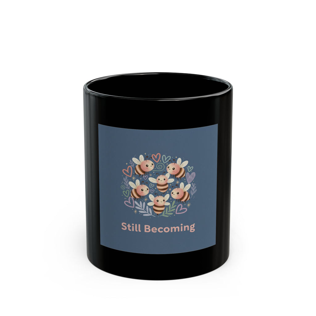 Bee Black Mug 11oz – Still Becoming