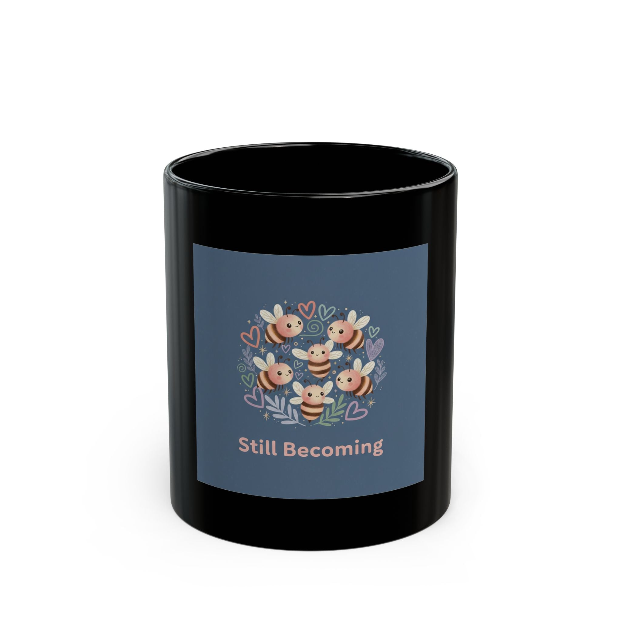 Bee Black Mug 11oz – Still Becoming