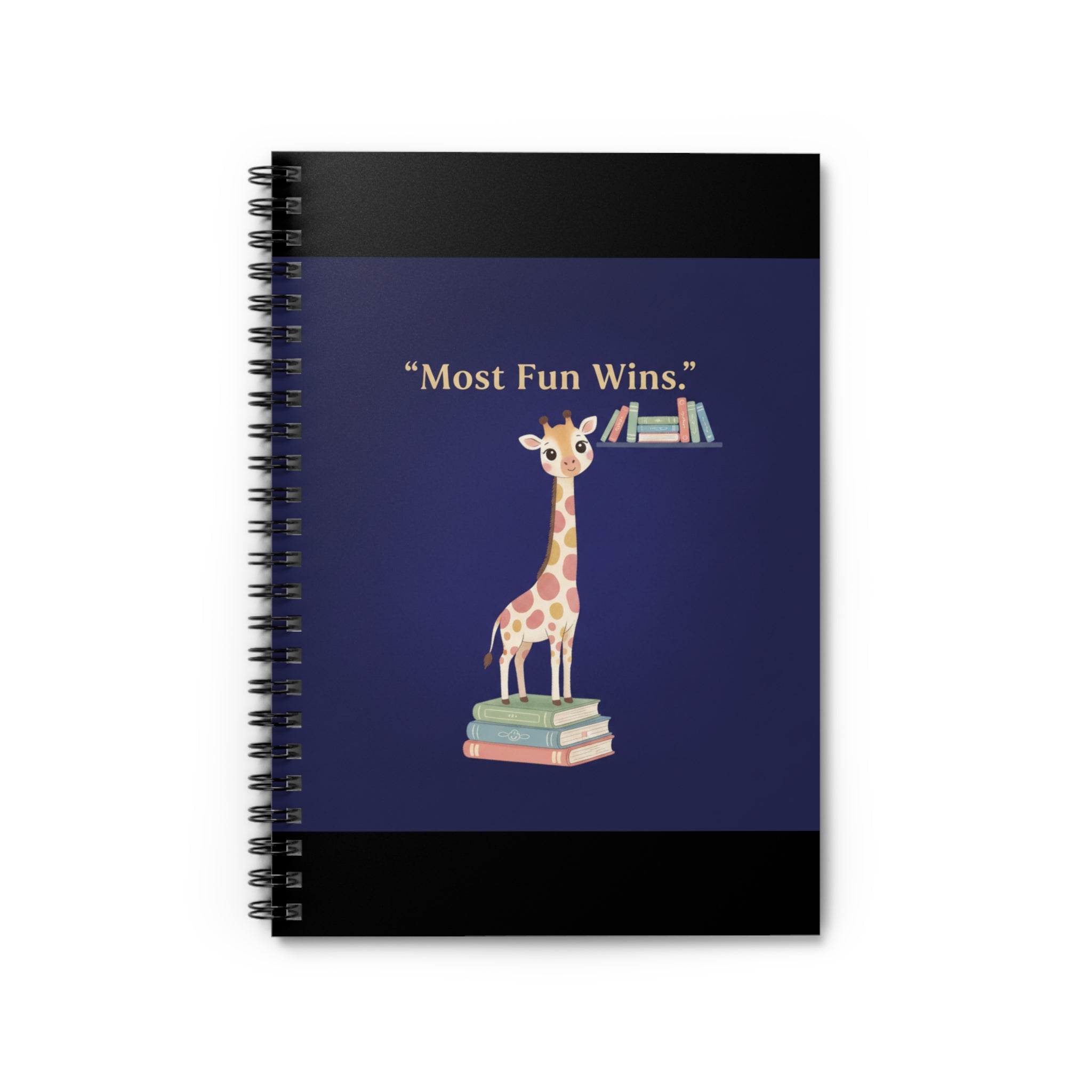 Giraffe Spiral Notebook – Most Fun Wins