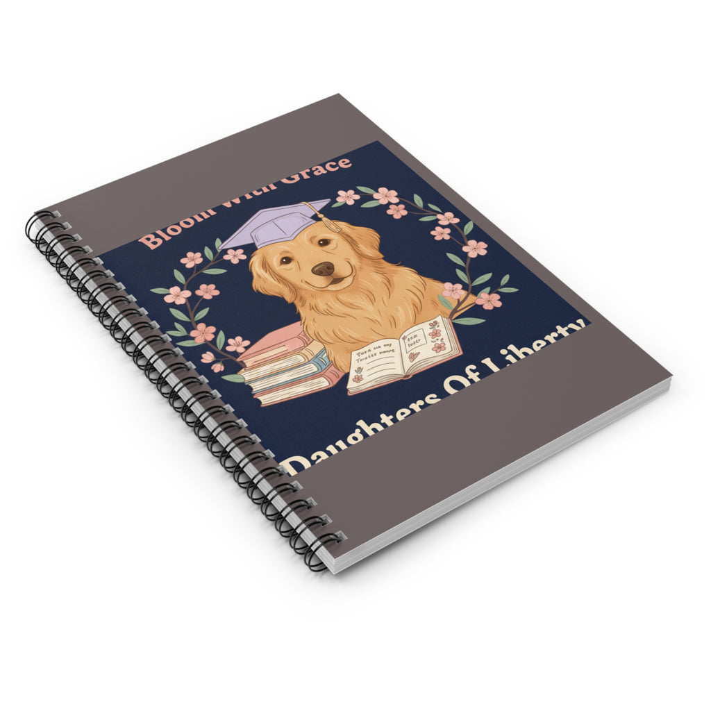 Golden Retriever Spiral Notebook – Bloom With Grace