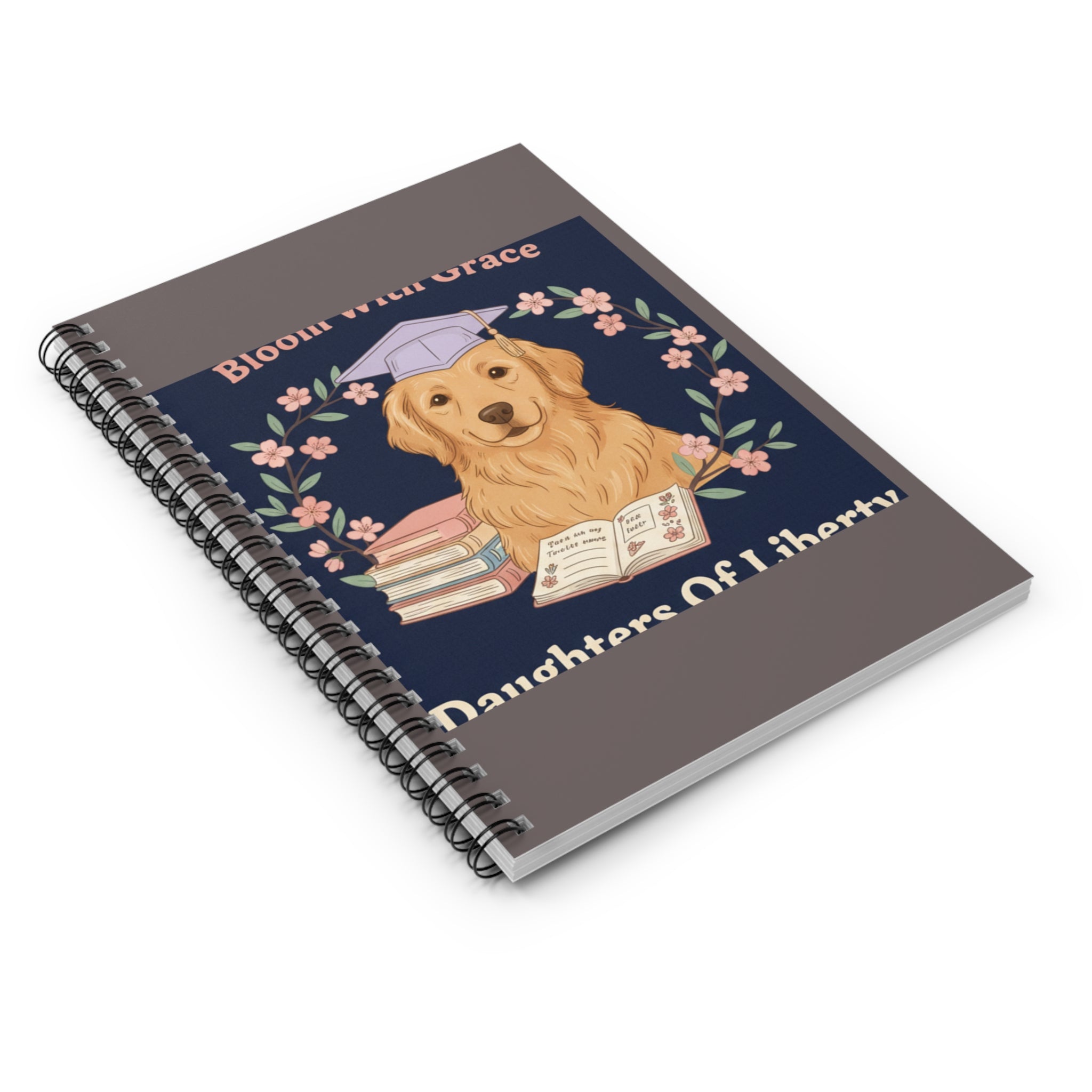 Golden Retriever Spiral Notebook – Bloom With Grace