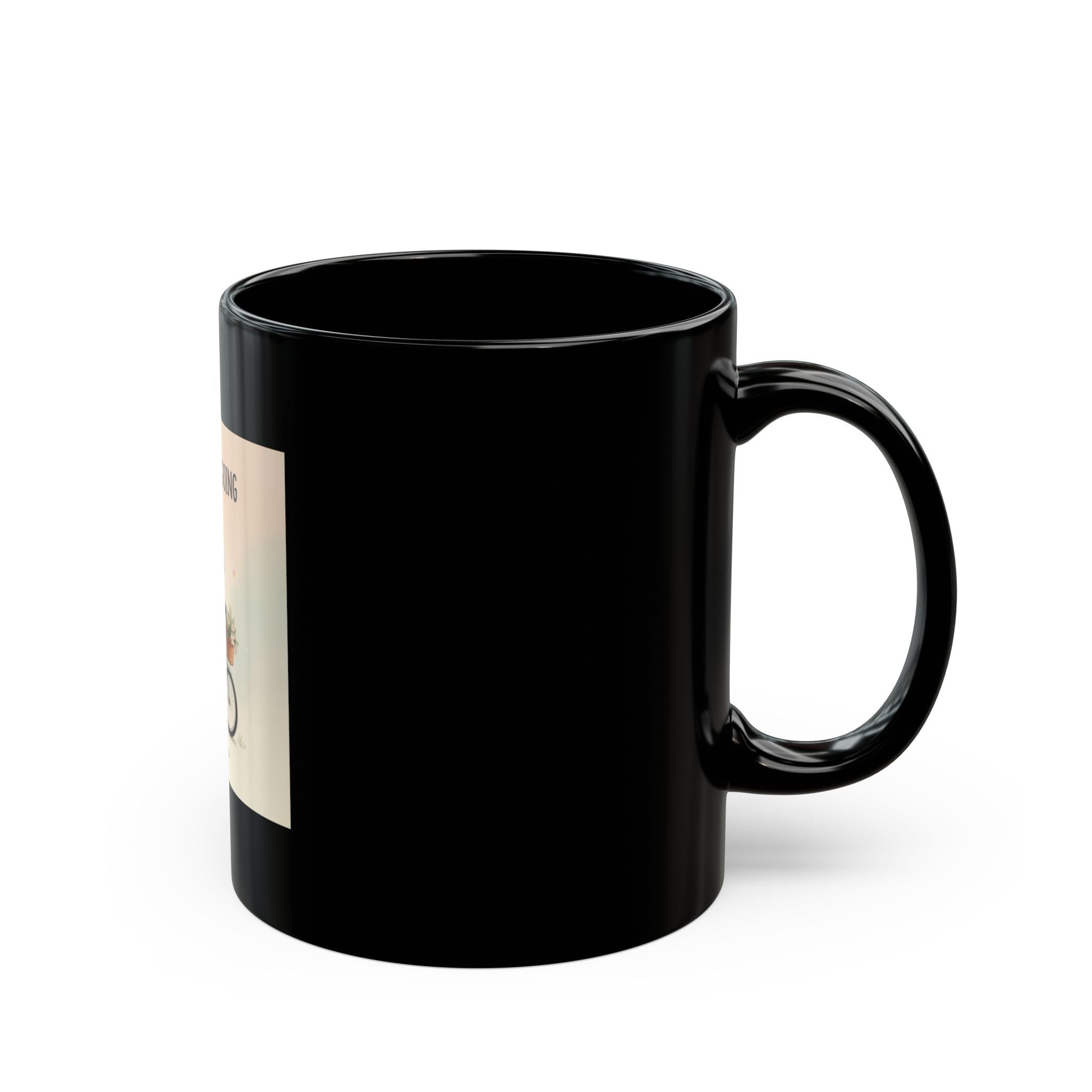JUST KEEP GOING Black Mug