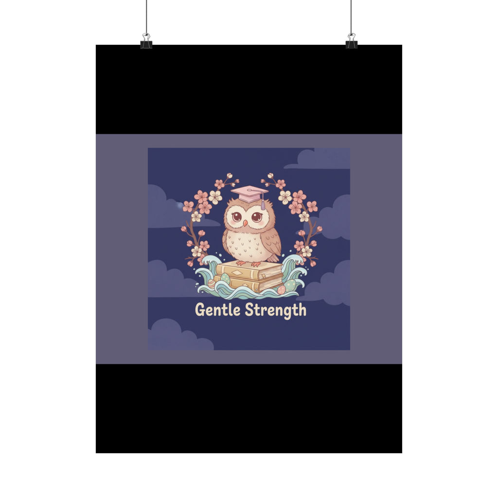 Owl Poster – Gentle Strength