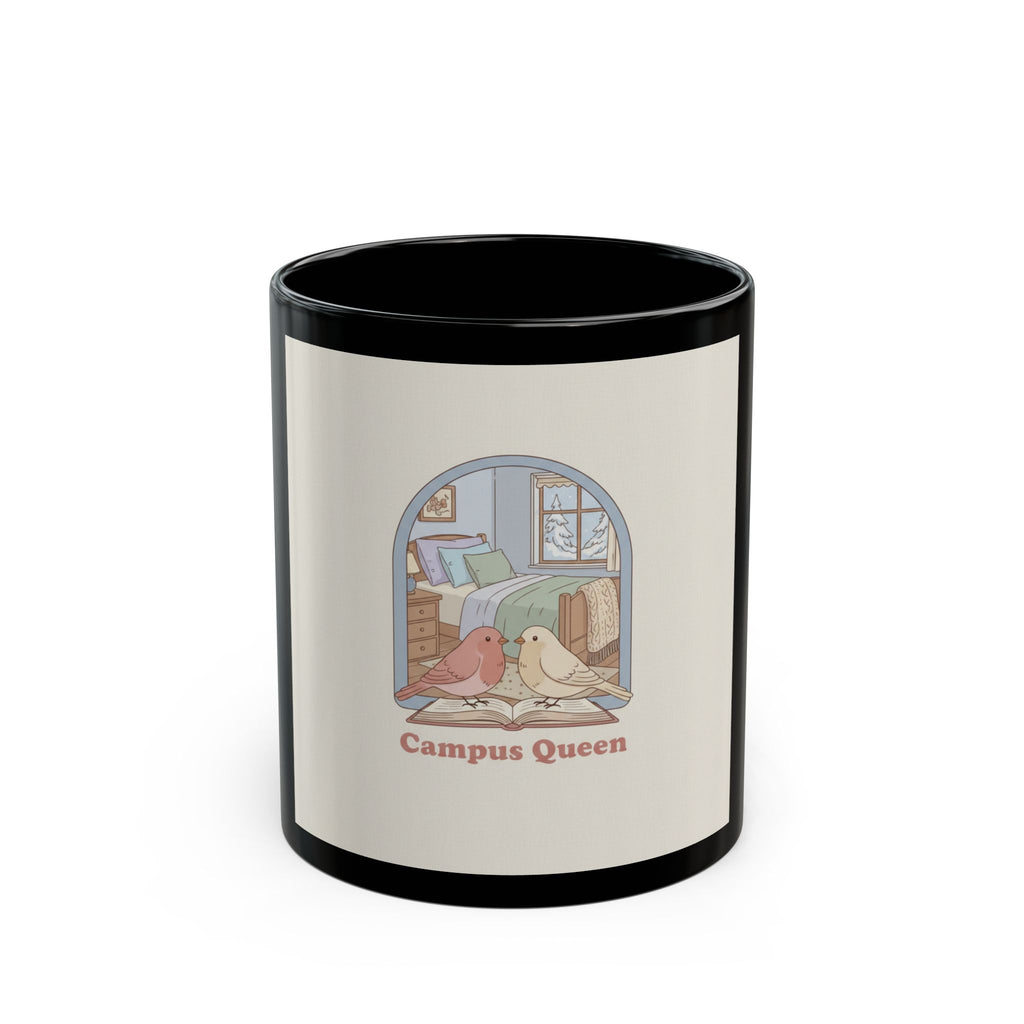 Campus Queen Black Mug 11oz