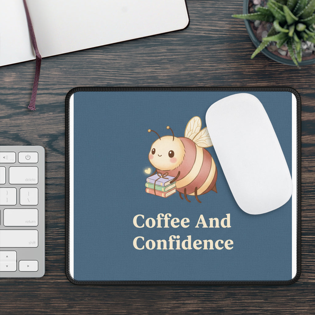 Bee Mouse Pad – Coffee and Confidence
