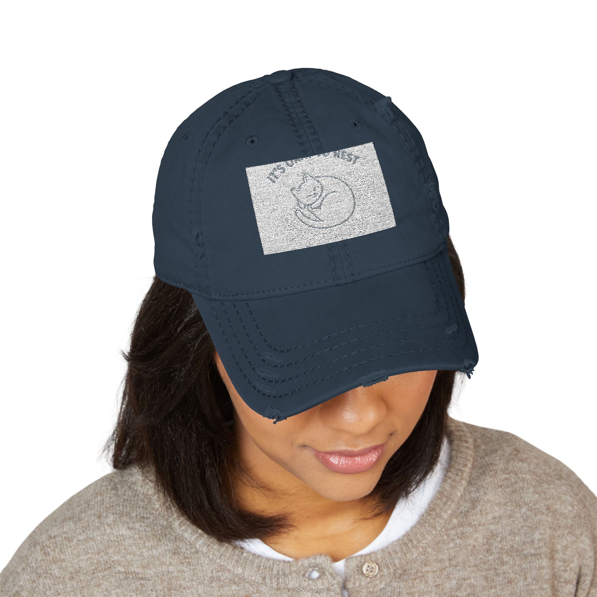 "IT'S OKAY TO REST" Black Cat Dad Hat | Trendy Gift for Her | Lifestyle | KayKay Classics