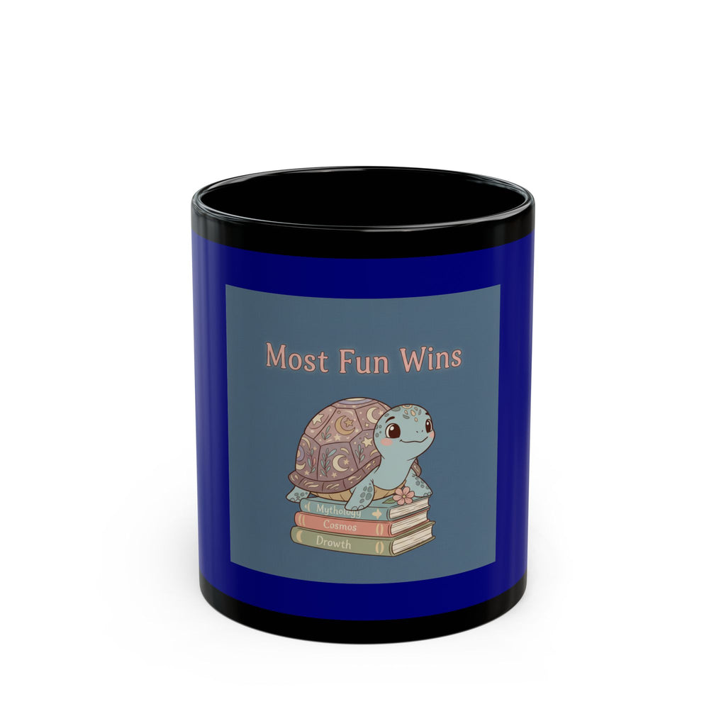 Turtle Black Mug 11oz – Most Fun Wins