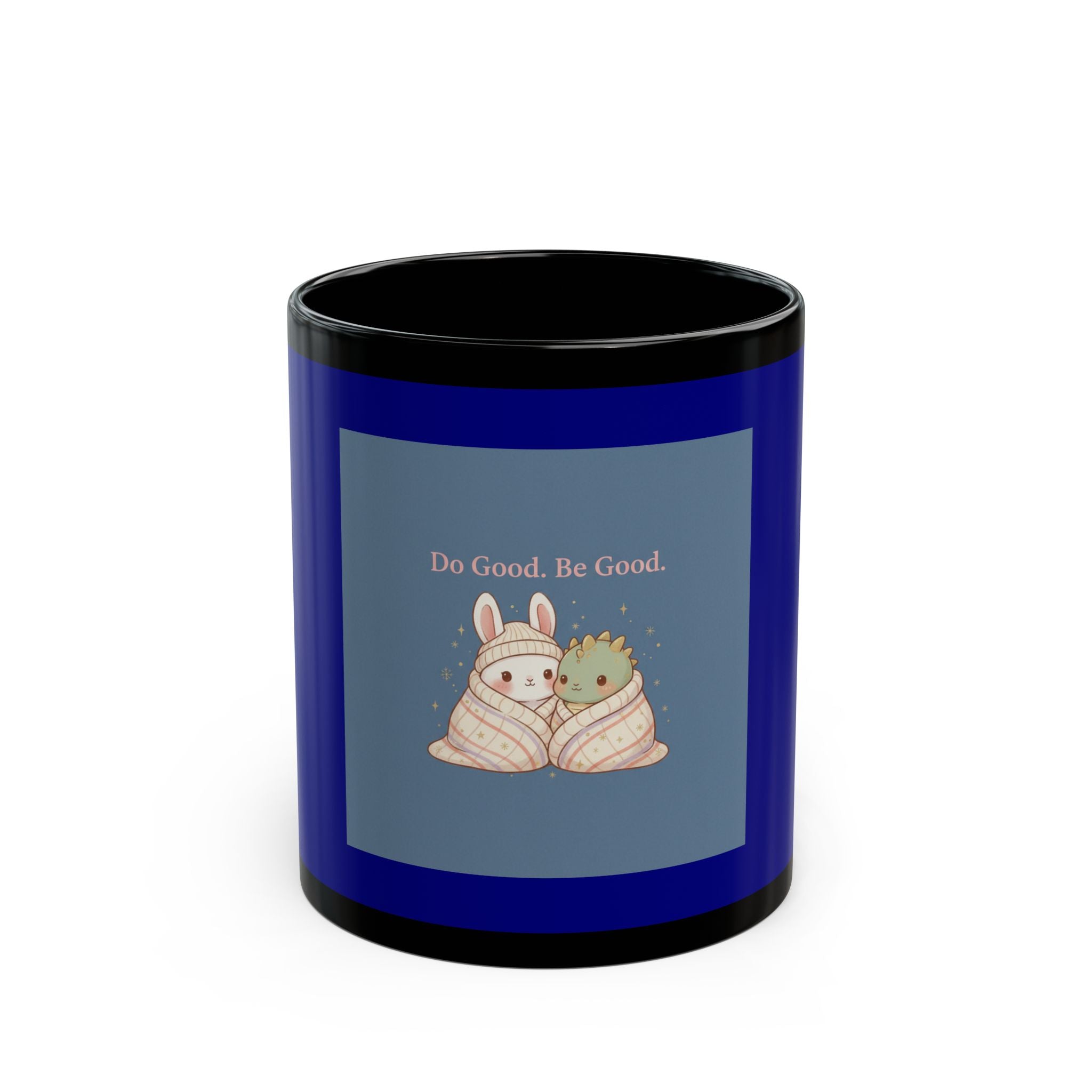 Bunny Black Mug 11oz – Do Good. Be Good
