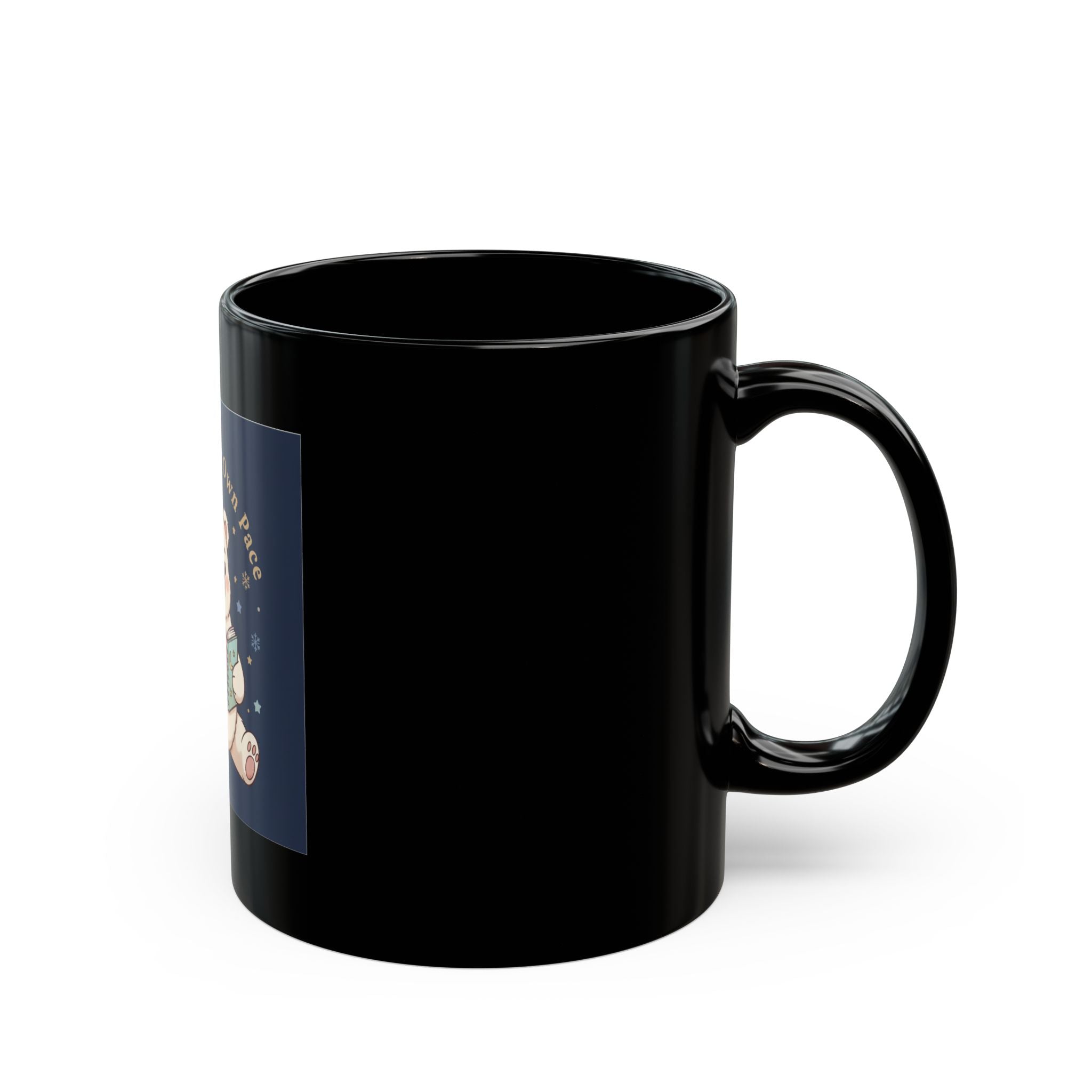Bear Black Mug 11oz – Bloom at Your Own Pace