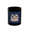 LIBRARY DAYS ARE THE BEST DAYS Turtle Black Mug 11oz