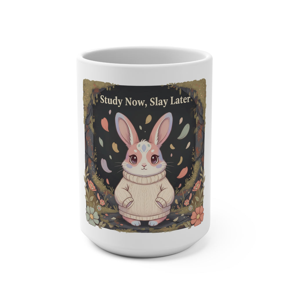 Bunny Mug 15oz – Study Now Slay Later