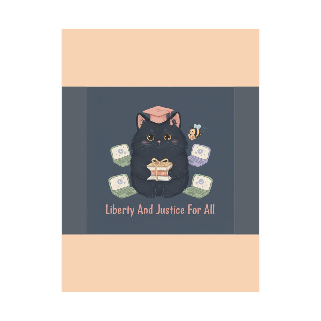 Black Cat Poster – Liberty and Justice for All