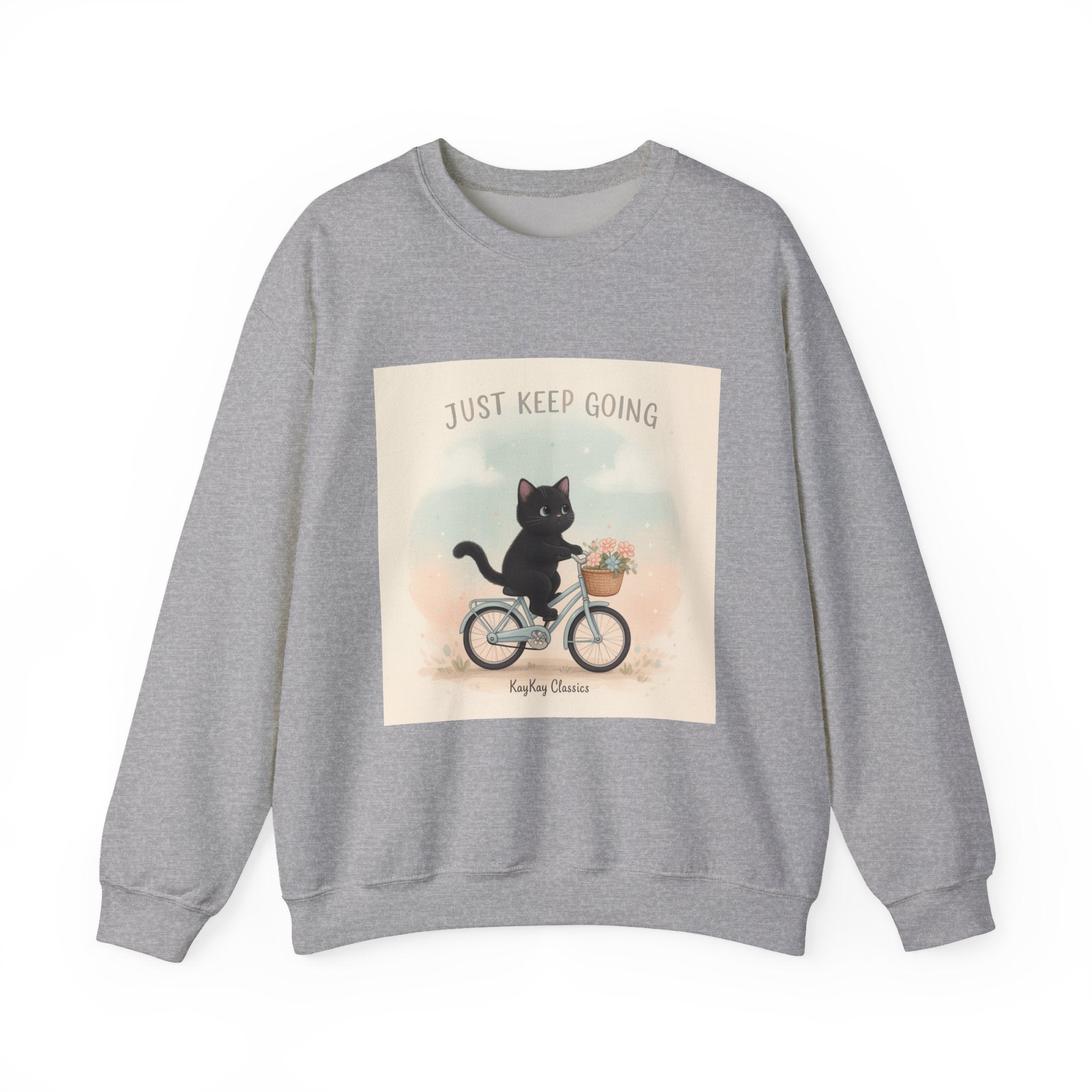"Design" Black Cat Crewneck | College Girl Gift | Fashion | KayKay Classics