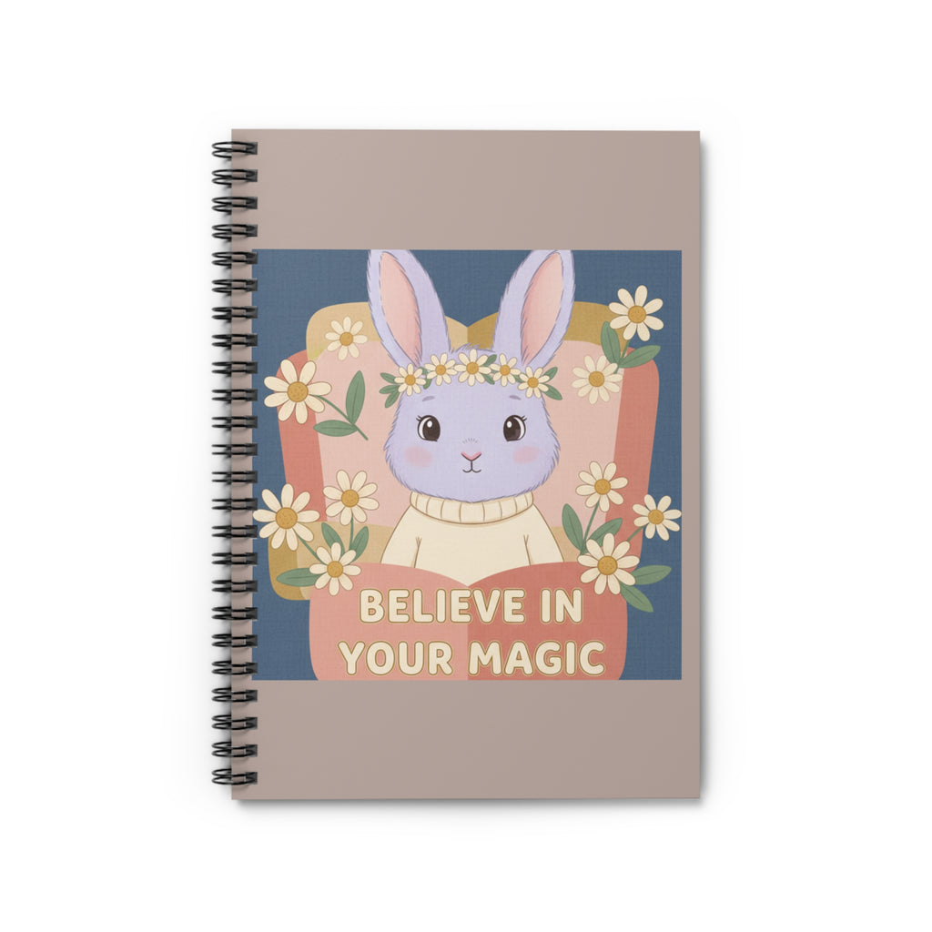 Bunny Spiral Notebook – Believe in Your Magic