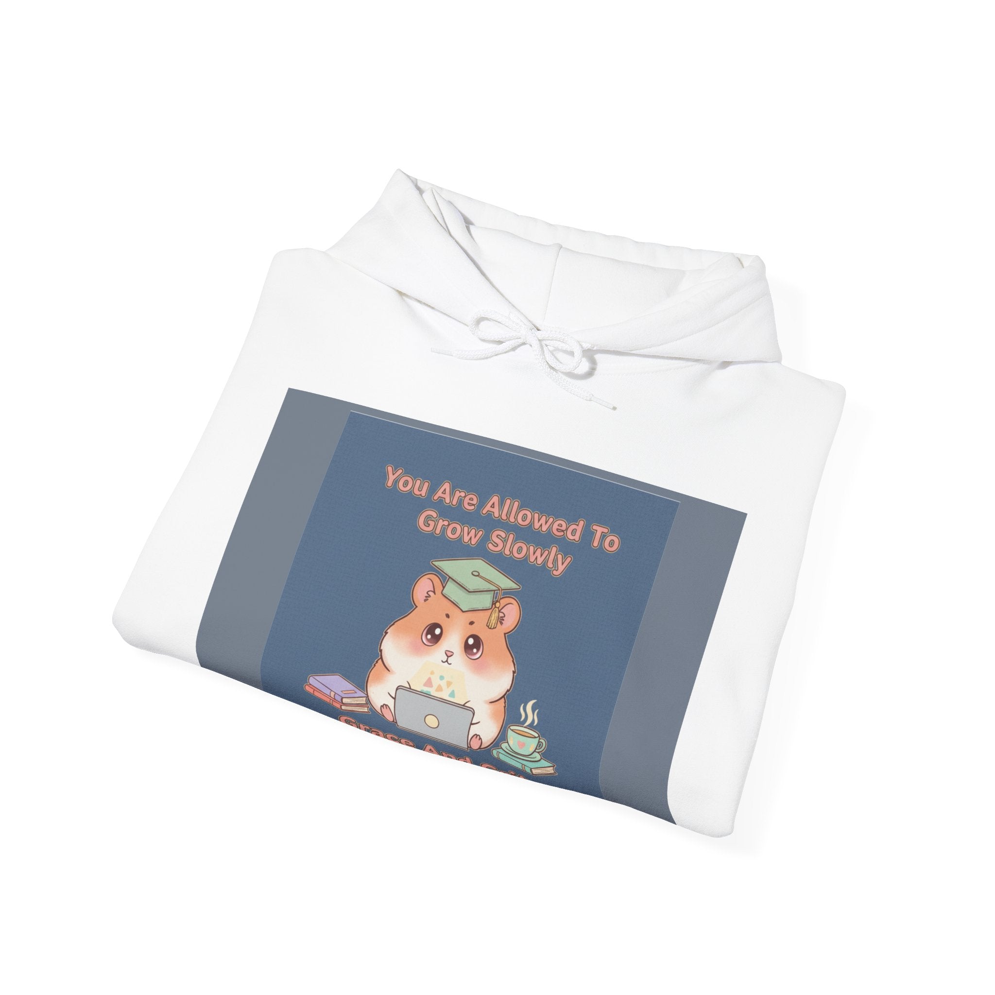 Hamster With Laptop Hoodie – You Are Allowed to Grow Slowly Grace and