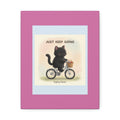"Just Keep Going" Black Cat Canvas | College Girl Gift | Fashion | KayKay Classics