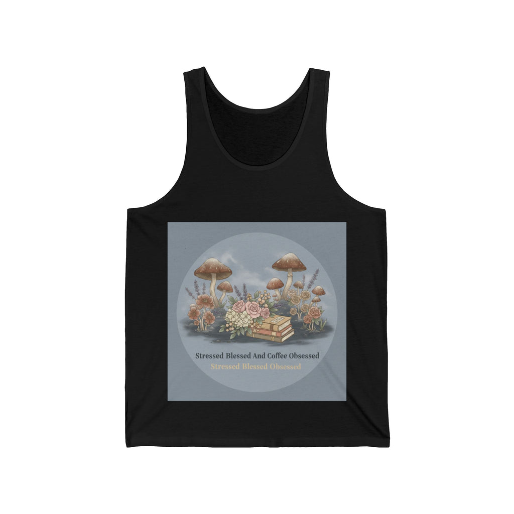 Stressed Blessed And Coffee Obsessed Tank Top