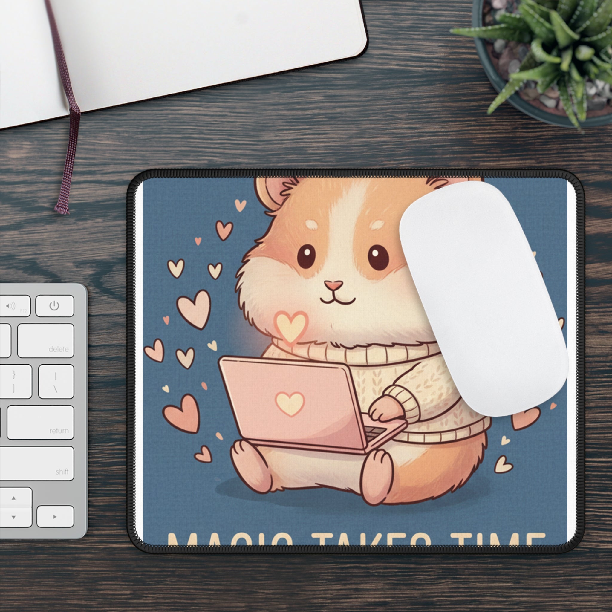 Hamster Mouse Pad – Magic Takes Time