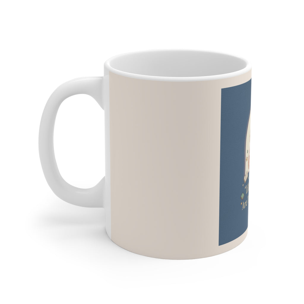 Cat Mug 11oz – Library Days Are the Best Days