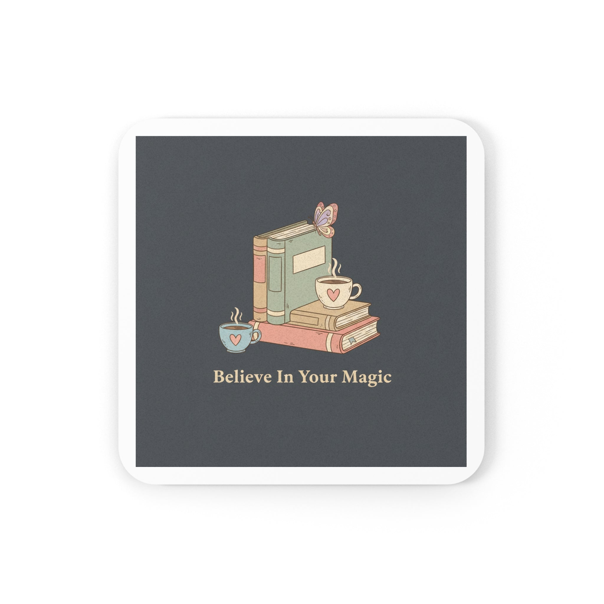 Butterfly Cork Coaster – Believe in Your Magic