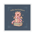Dragon Die-Cut Sticker – Coffee and Confidence