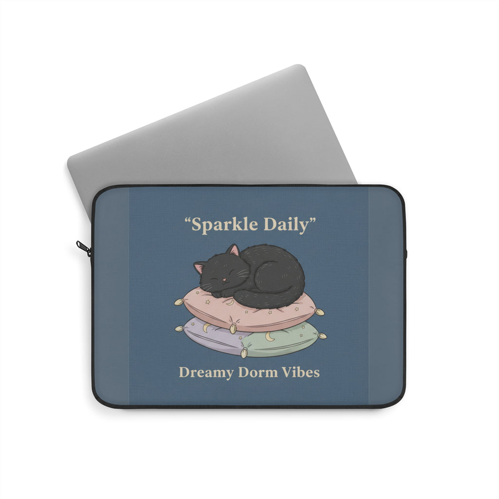 Black Cat Laptop Sleeve – Sparkle Daily Dreamy Dorm Vibes
