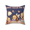 Honeybees Square Pillow – Success Looks Good on You