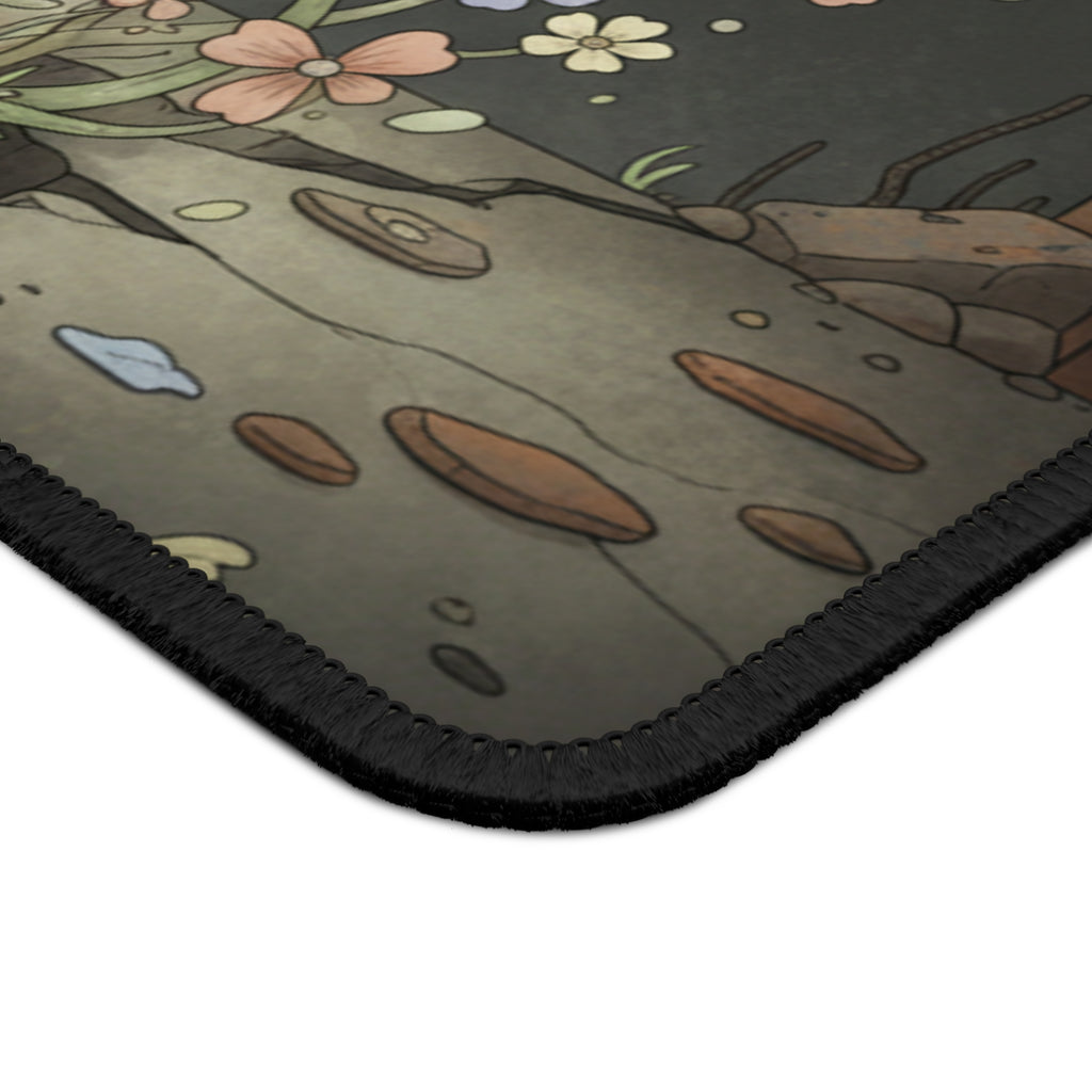 Black Cat Mouse Pad – Bloom at Your Own Pace