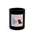 LOVE CAN BE SOFT Black Mug