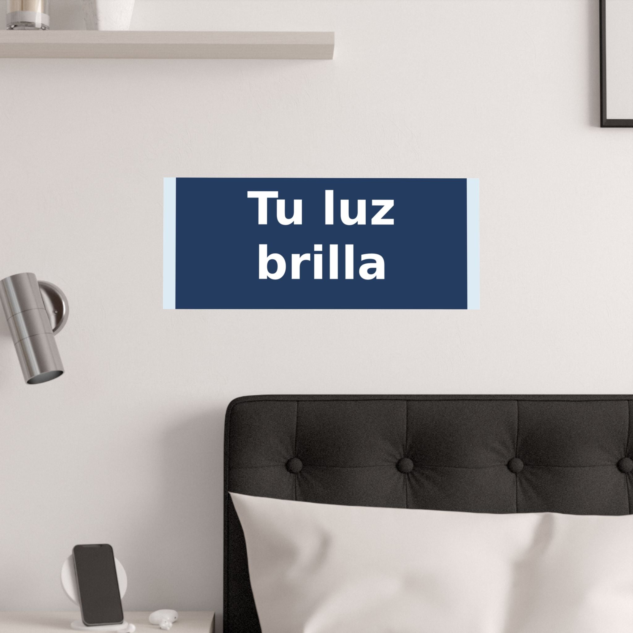 "Tu luz brilla" Black Cat Poster | Trendy Gift for Her | Lifestyle | KayKay Classics