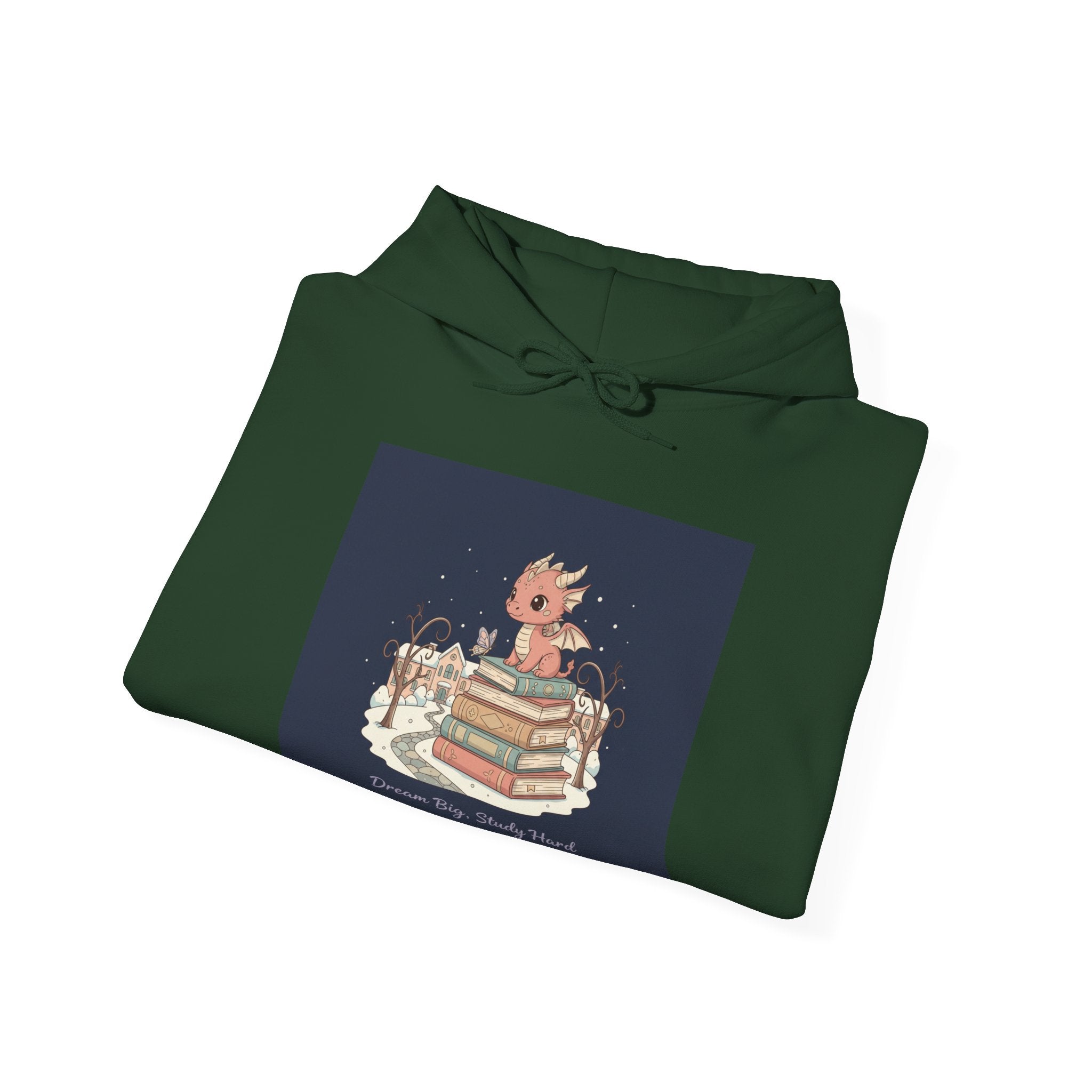 Dream Big, Study Hard Dragon Hoodie