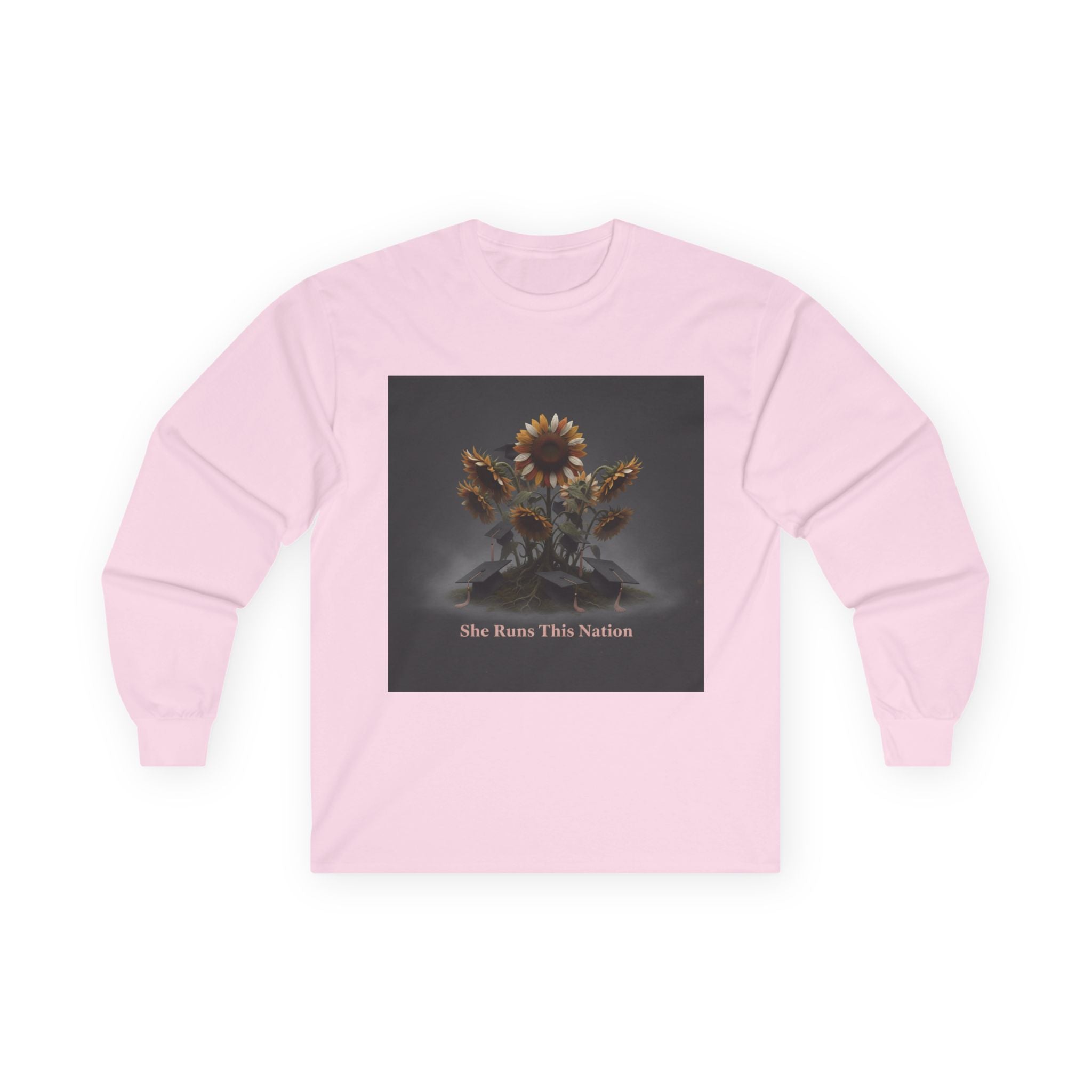 Sunflowers Long Sleeve Tee – She Runs This Nation