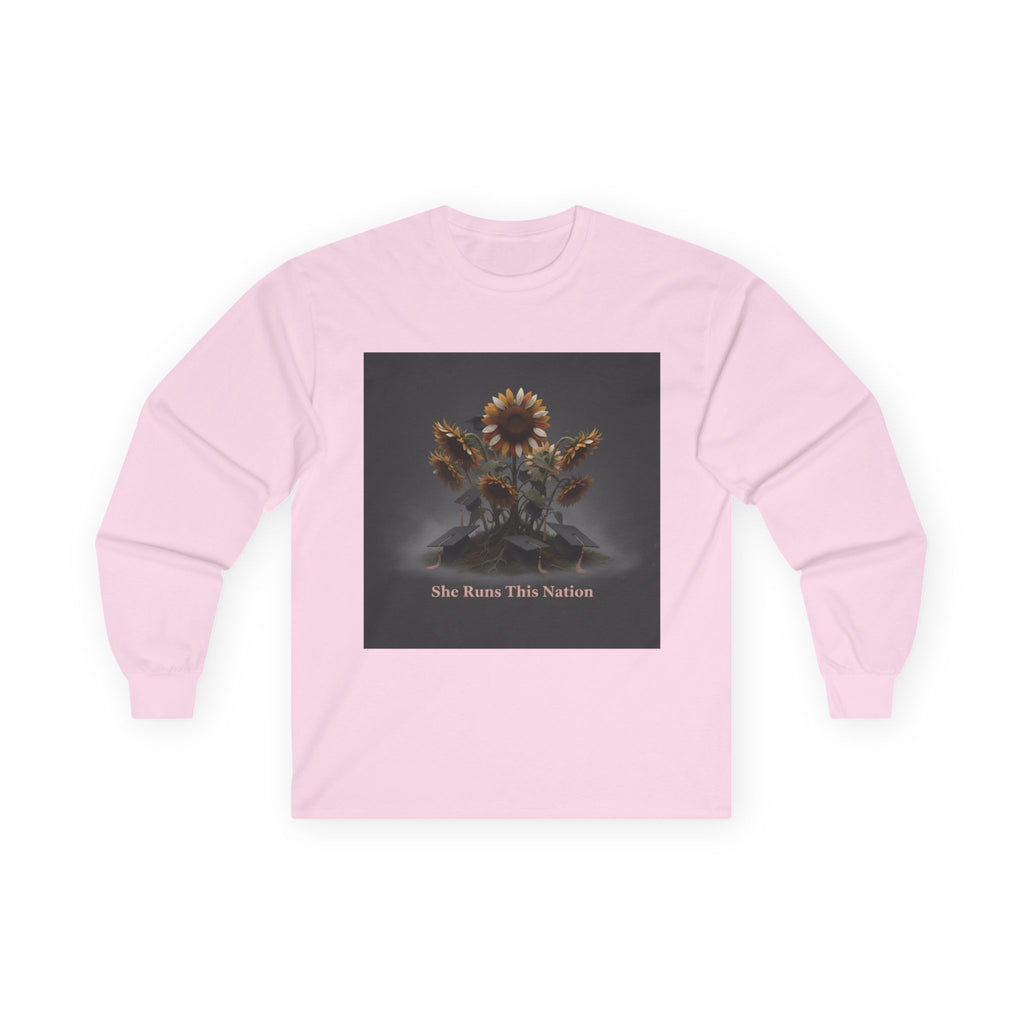 Sunflowers Long Sleeve Tee – She Runs This Nation