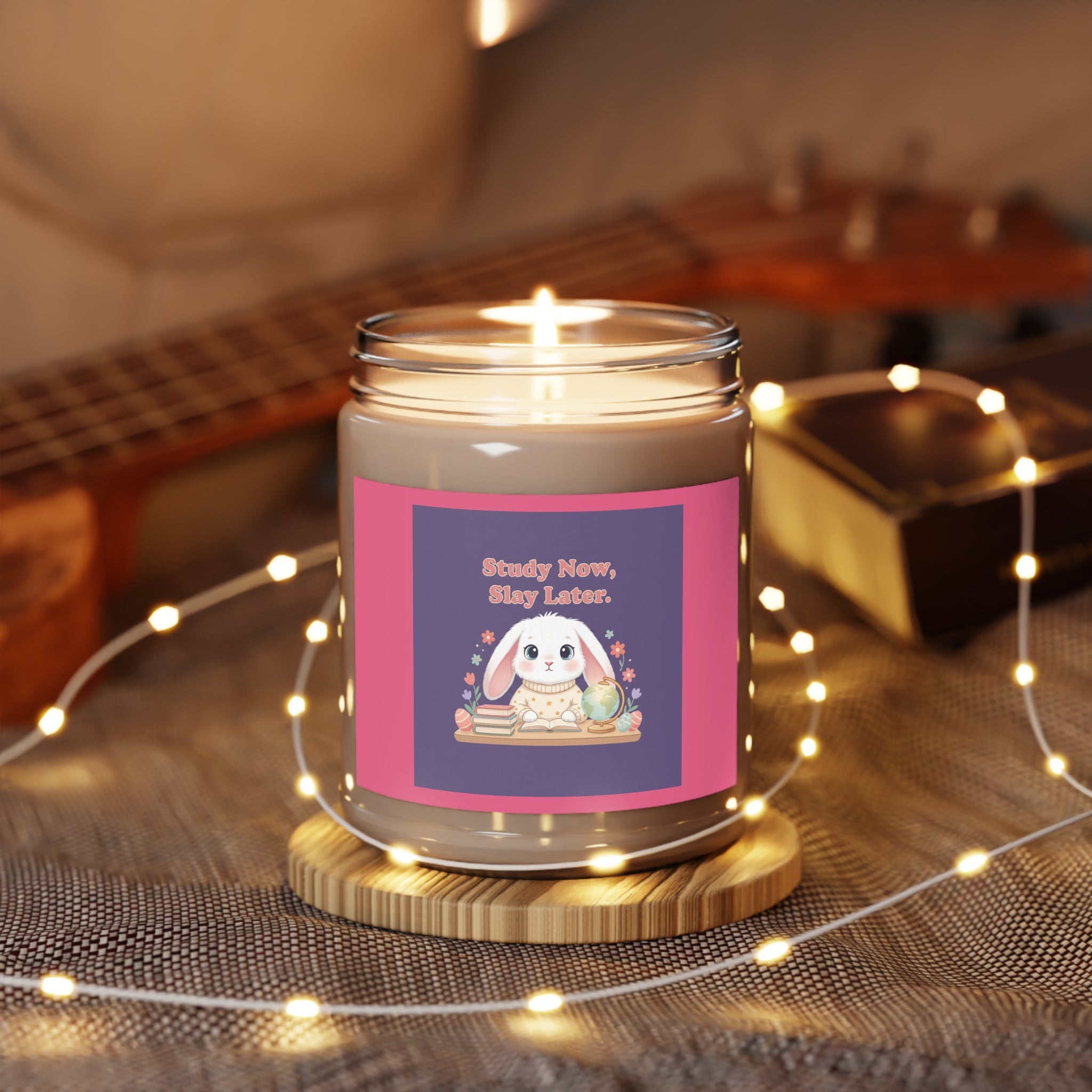Bunny Scented Candle – Study Now Slay Later