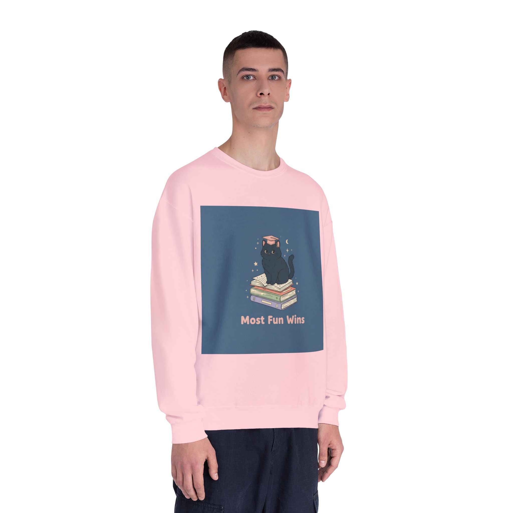 Black Cat Crewneck Sweatshirt – Most Fun Wins