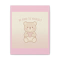 "BE KIND TO YOURSELF" Black Cat Canvas | College Girl Gift | Fashion | KayKay Classics