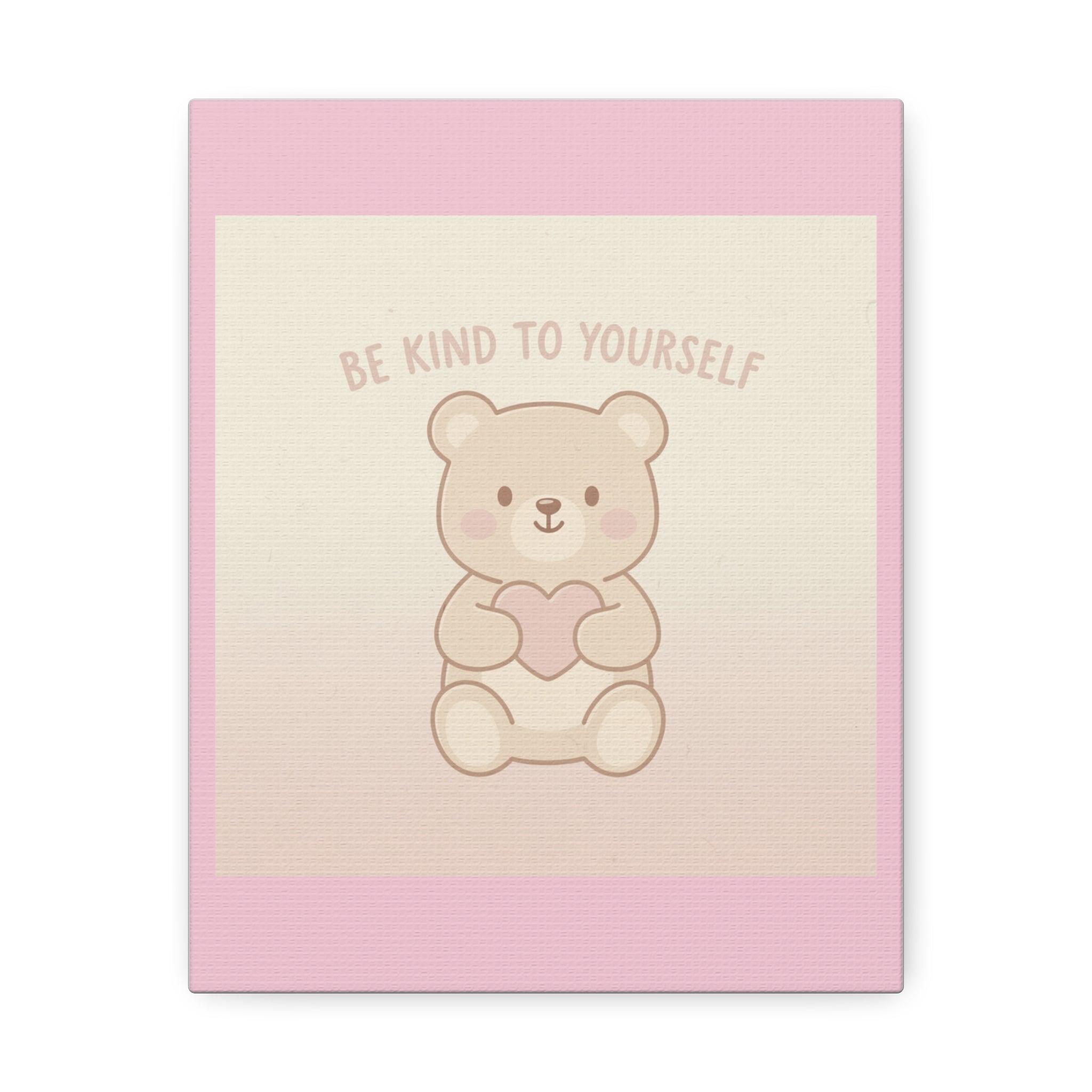 "BE KIND TO YOURSELF" Black Cat Canvas | College Girl Gift | Fashion | KayKay Classics